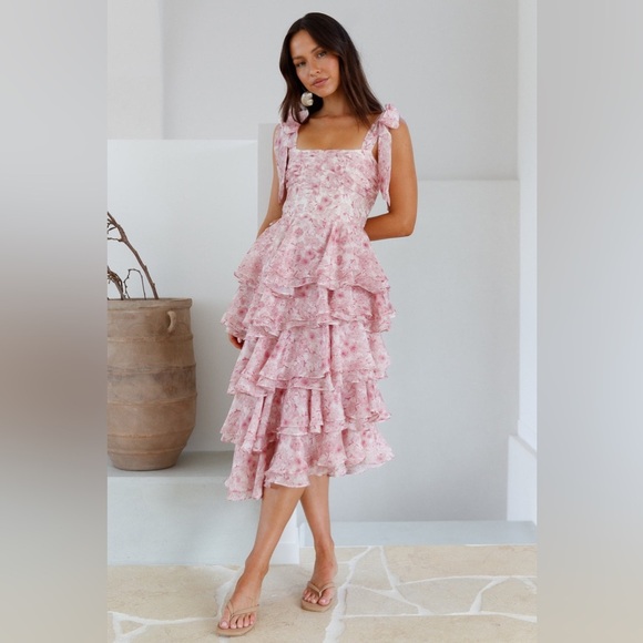 Poetry At Dawn Midi Dress